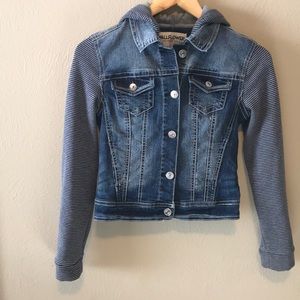 WallFlower Denim Jacket XS with Hoodie